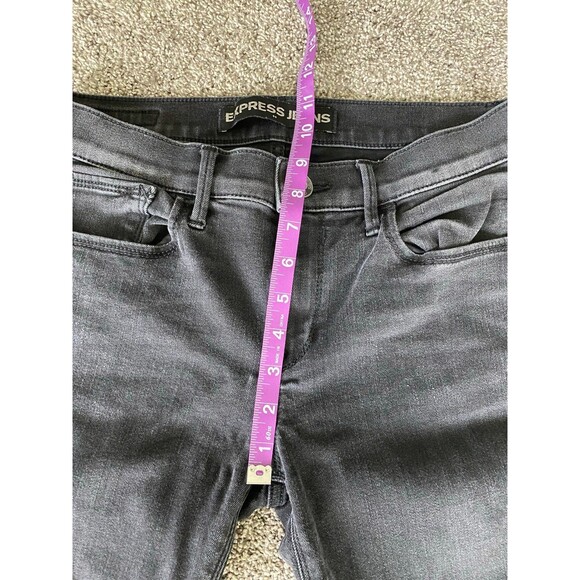 Express Jeans Mid Rise Legging Jeans - Black - Size 6 - Picture 5 of 7